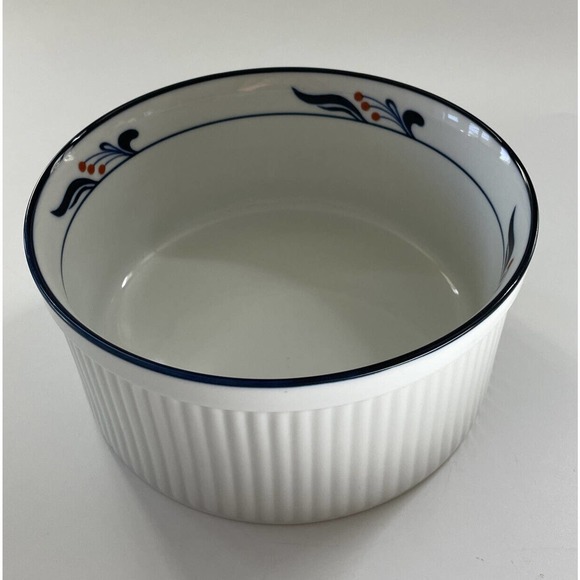 Dansk Bistro Serving Bowl Maribo Japan 7" Souffle Casserole‎ Baking Dish Ribbed - Picture 1 of 9